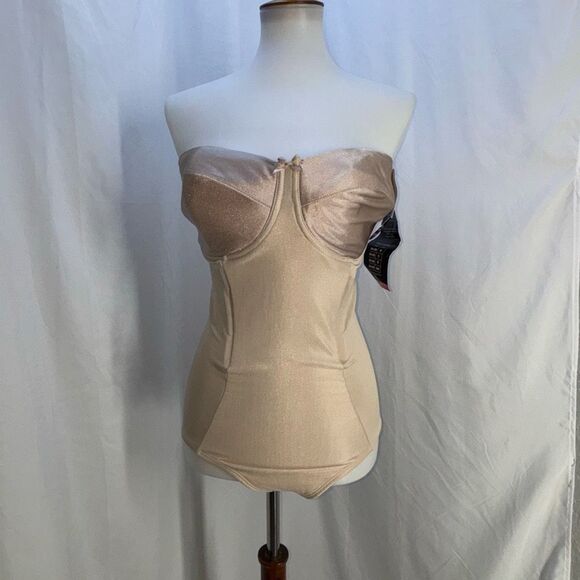 NWT Miraclesuit extra firm control body shaper strapless/convertible 38DD nude - Picture 1 of 6